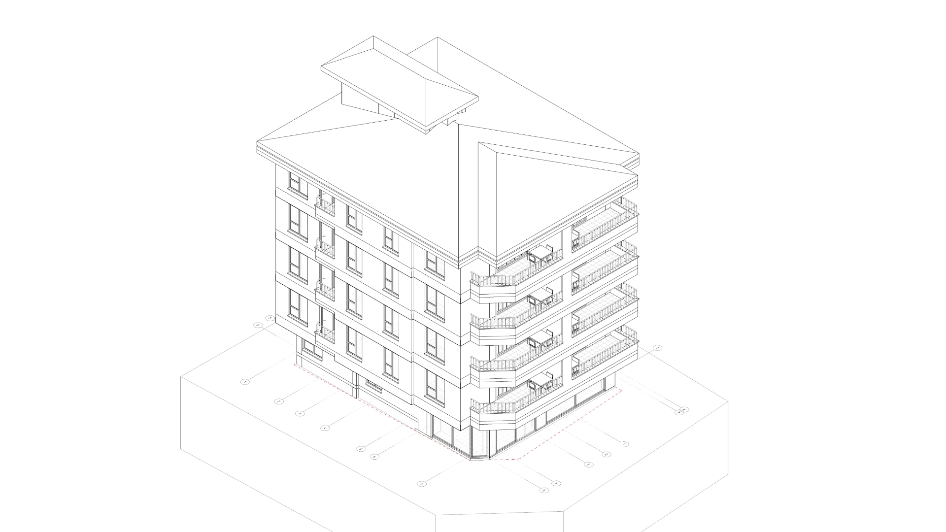 Permit Drawing for Residential Building in Çorum